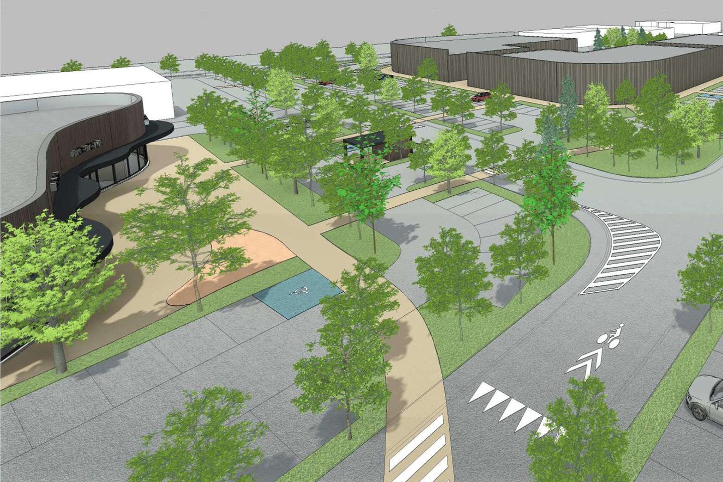 GNC Développement - Projet de site à Hauconcourt - Marques Avenue en 3D - 03/2022